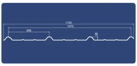 Roofing sheets designed for poultry and agricultural buildings