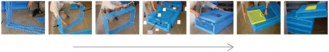 Easy to Assemble Poultry Cage for Convenient Bird Transport and Storage
