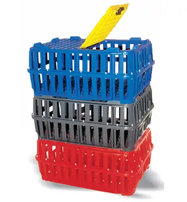 Stackable Poultry Cage with Top & Side Doors - Safe and Secure Bird Transport